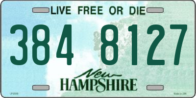 NH license plate 3848127