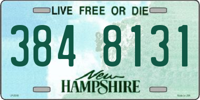 NH license plate 3848131