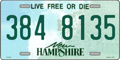 NH license plate 3848135