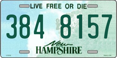 NH license plate 3848157