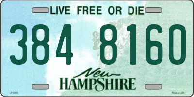 NH license plate 3848160