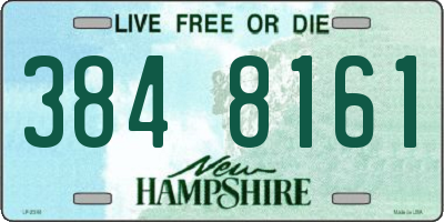 NH license plate 3848161