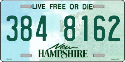 NH license plate 3848162