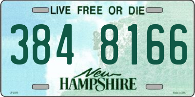 NH license plate 3848166