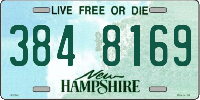 NH license plate 3848169