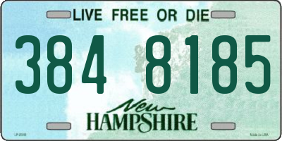 NH license plate 3848185