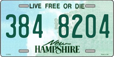 NH license plate 3848204