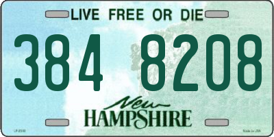 NH license plate 3848208