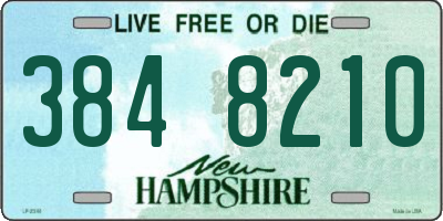 NH license plate 3848210