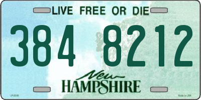 NH license plate 3848212