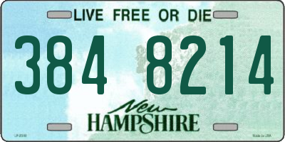 NH license plate 3848214