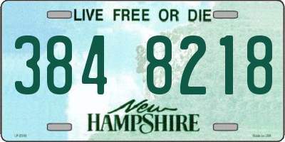 NH license plate 3848218