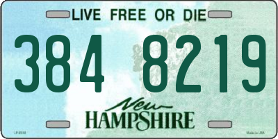 NH license plate 3848219