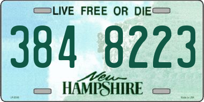 NH license plate 3848223