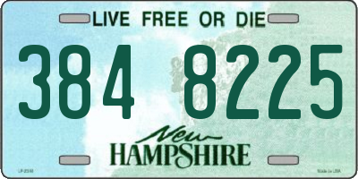 NH license plate 3848225