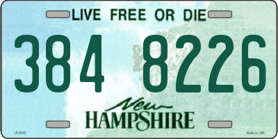 NH license plate 3848226