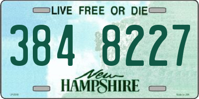 NH license plate 3848227