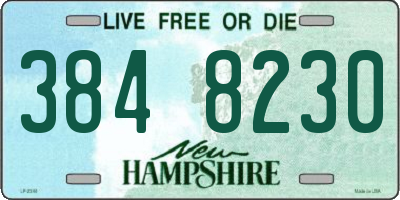 NH license plate 3848230