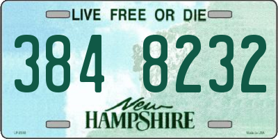 NH license plate 3848232