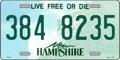 NH license plate 3848235