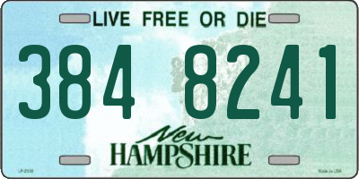 NH license plate 3848241