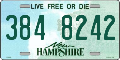 NH license plate 3848242