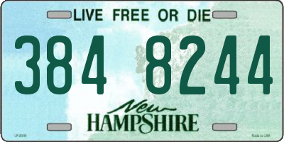 NH license plate 3848244