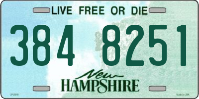 NH license plate 3848251