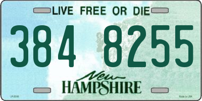 NH license plate 3848255