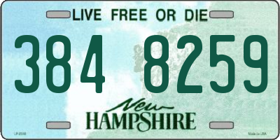 NH license plate 3848259