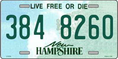 NH license plate 3848260