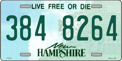 NH license plate 3848264