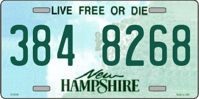 NH license plate 3848268