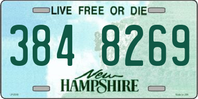 NH license plate 3848269