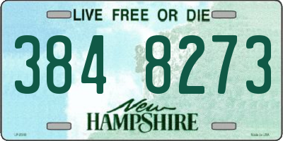 NH license plate 3848273