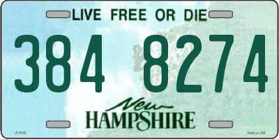 NH license plate 3848274