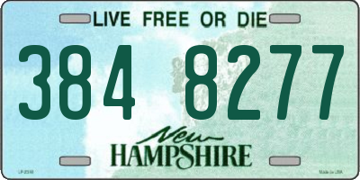 NH license plate 3848277