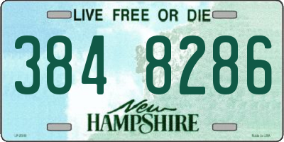 NH license plate 3848286