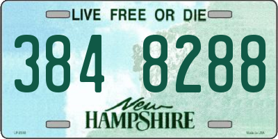 NH license plate 3848288