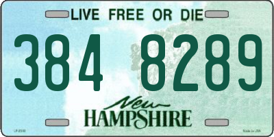 NH license plate 3848289