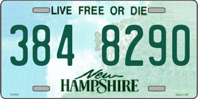 NH license plate 3848290