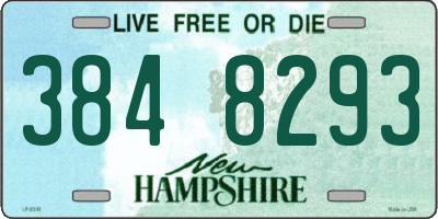 NH license plate 3848293