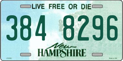 NH license plate 3848296