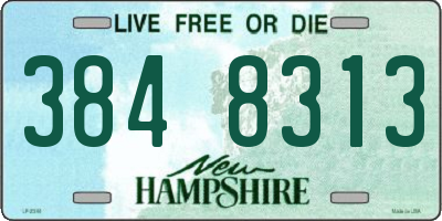 NH license plate 3848313