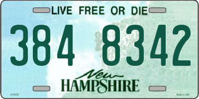 NH license plate 3848342