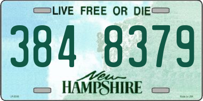 NH license plate 3848379