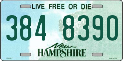 NH license plate 3848390