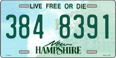 NH license plate 3848391