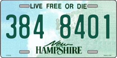 NH license plate 3848401