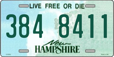 NH license plate 3848411